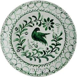 Sicily Green 12 Piece Dinnerware Plate Bowl Set, Service for 4