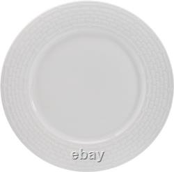 Sonya White 24-Piece Dinnerware Set for 8 Elegant Plates & Bowls