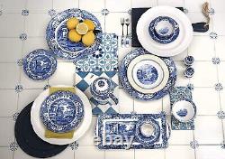 Spode Blue Italian 12-Piece Dinnerware Set Service for 4 Dinner Plate