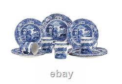 Spode Blue Italian Collection 12 Piece Dinnerware Set