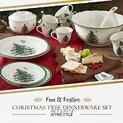 Spode Christmas Tree Collection 16-Piece Dinnerware Set Service for 4 Dinne