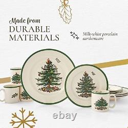 Spode Christmas Tree Collection 16-Piece Dinnerware Set Service for 4 Dinne