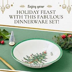 Spode Christmas Tree Collection 16-Piece Dinnerware Set Service for 4 Dinne