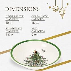 Spode Christmas Tree Collection 16-Piece Dinnerware Set Service for 4 Dinne