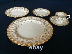 Spode Fleur de Lys Y8063 Dinnerware 12 Dinner, 12 Bread, 9 Salad, 15 cups