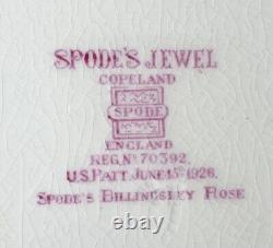 Spode Jewel BILLINGSLEY ROSE PINK, 30-Piece Dinnerware Set, Service for 6, 1926
