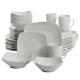 Square Expanded 40-Piece Dinnerware Set Dinning Kitchen Home Dinner Service Set