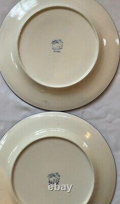 Stangl Pottery DELLA-WARE'Riviera' Set of 12 SAILBOAT Plates Made in USA, 1940