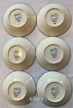 Stangl Pottery DELLA-WARE'Riviera' Set of 12 SAILBOAT Plates Made in USA, 1940