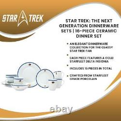 Star Trek The Next Generation Dinnerware Sets 16-Piece Ceramic Dinner Set