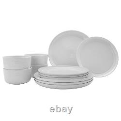 Staub Ceramic Dinnerware 12-pc Set White