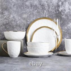 Stone Lain Florian 16-Piece Dinnerware Set Porcelain
