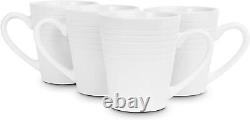 Stone lain Embossed Porcelain Round Dinnerware Set 32 Pieces Service For 8