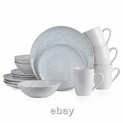 Stone lain Romy Stoneware Dinnerware Set 16-Piece Service for 4 White