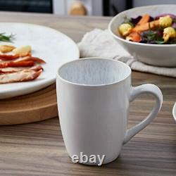 Stone lain Romy Stoneware Dinnerware Set 16-Piece Service for 4 White