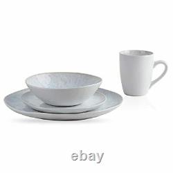 Stone lain Romy Stoneware Dinnerware Set 16-Piece Service for 4 White