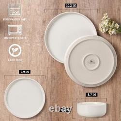 Stoneware Dinnerware Sets, 18 18 Pieces Service for 6 Speckled Multicolor