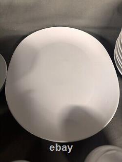 Studio Nova Tivoli White 30 Piece Set Plates Saucers Sugar Bowl & Lid Creamer