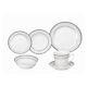 Stylish 24 Pieces Porcelain Dinnerware Set Service for 4 People Ballo Design