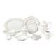 Stylish Elegant Bone China Dinnerware Set Service for 8 People Lia, 57 Piece