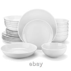 Stylish Porcelain Serving Plates and Bowls AMELIA