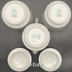 Swan China CX47 Floral Spray Dinnerware 36pc Place Setting for 6 Made in China