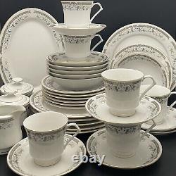 Swan China CX47 Floral Spray Dinnerware 36pc Place Setting for 6 Made in China