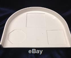 Swid Powell Tigerman Mccurry Teaside Tray For Tea Service Post Modern All White