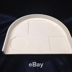 Swid Powell Tigerman Mccurry Teaside Tray For Tea Service Post Modern All White