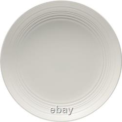 Swirl Coupe 16 Piece Dinnerware Set, Service for 4, White