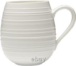 Swirl Coupe 16 Piece Dinnerware Set, Service for 4, White