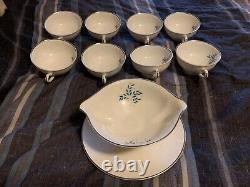 Syracuse China Lyric Pattern Complete 8 Person Dinnerware Set Made In USA