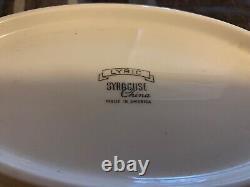 Syracuse China Lyric Pattern Complete 8 Person Dinnerware Set Made In USA