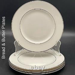 Syracuse China Yorktown Platinum Trim 16pc Dinnerware for 4 1966-70 Made in USA