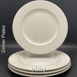 Syracuse China Yorktown Platinum Trim 16pc Dinnerware for 4 1966-70 Made in USA