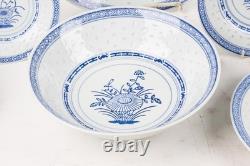 TIENSHAN RICE FLOWER 61-Piece Porcelain Dinner Set