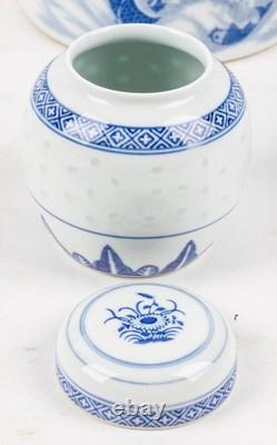 TIENSHAN RICE FLOWER 61-Piece Porcelain Dinner Set