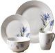 Tabletops Gallery Wildflower 32-Piece Dinnerware Set Service for 8 NEW