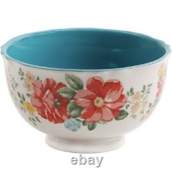 The Pioneer Woman Vintage Floral 12-Piece Dinnerware Set, Teal. Open Box