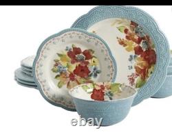 The Pioneer Woman Wildflower Whimsy Dinnerware Set, 12-Piece Set