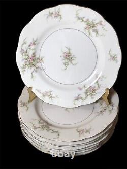 Theodore Haviland NY Rosalinde Fine China 43 Piece Dinner Set Vintage Rare