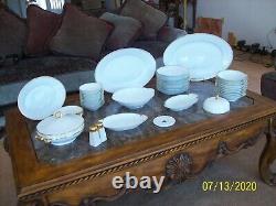 Thomas Bavaria & Sevres Antique White Porcelain & Gold Trim China 46 Pieces