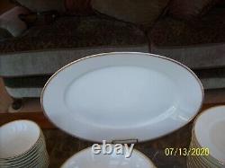 Thomas Bavaria & Sevres Antique White Porcelain & Gold Trim China 46 Pieces