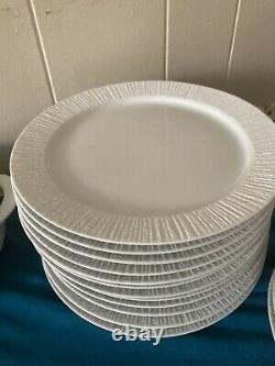 Thomas Germany Arcta White Lot Dinnerware China Mid Century Discontinued 41 Pcs
