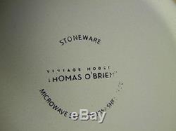 Thomas O'Brien VINTAGE MODERN WHITE Concentric Rings Large Serving Bowl
