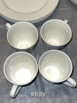 Thomson Pottery Branco White 20pc 5 Pc/4 Per Place Setting Pristine Never Used