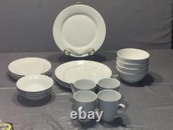 Thomson Pottery Branco White 20pc 5 Pc/4 Per Place Setting Pristine Never Used
