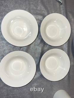 Thomson Pottery Branco White 20pc 5 Pc/4 Per Place Setting Pristine Never Used