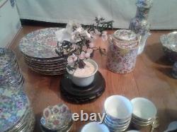 Thousand Flowers China dishes and extra pieces Dinner set extra beautiful