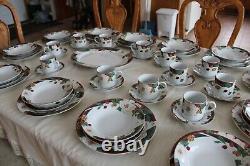 Tienshan Magnolia Dinnerware Set 5 Piece Place Setting For 12 & Serving Platter